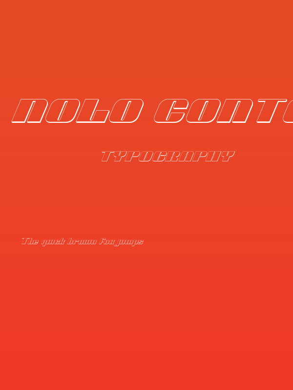 Nolo Contendre Shadow Italic Poster