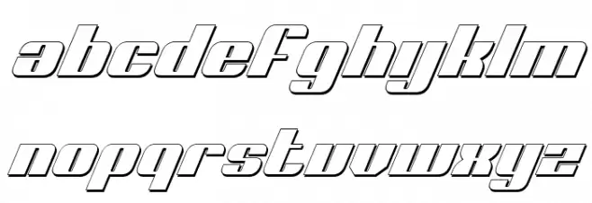Nolo Contendre Shadow Italic Schriftart Kleinbuchstaben