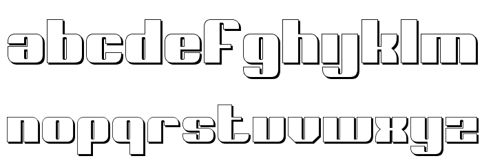 Nolo Contendre Shadow Schriftart Kleinbuchstaben