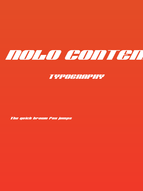 Nolo Contendre Super-Italic Poster