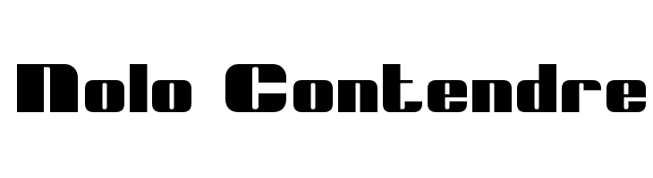 Nolo Contendre  Descarca Fonturi Gratis