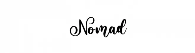 Nomad  font caratteri gratis