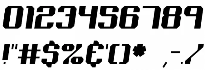 Nominal BRK Font OTHER CHARS