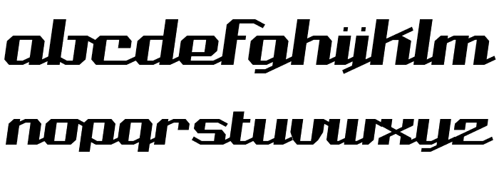 Nominal BRK Font LOWERCASE
