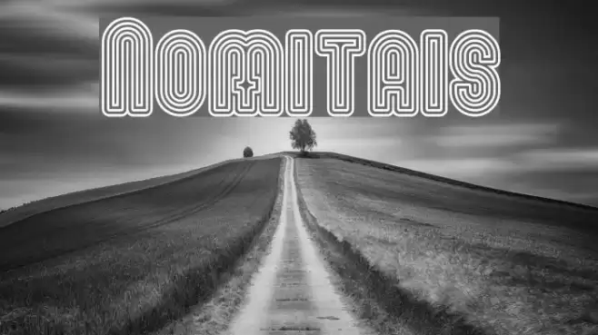 Nomitais Font examples