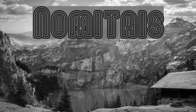 Nomitais Font examples