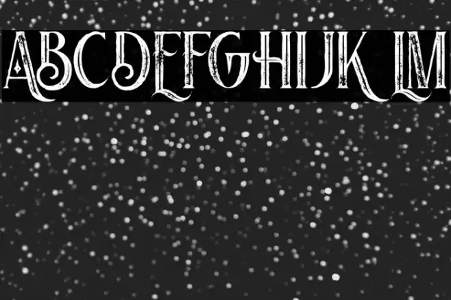 Nomos Inline Grunge Font examples