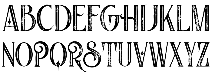 Nomos Inline Grunge Font LOWERCASE