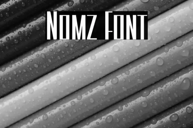 Nomz Font examples