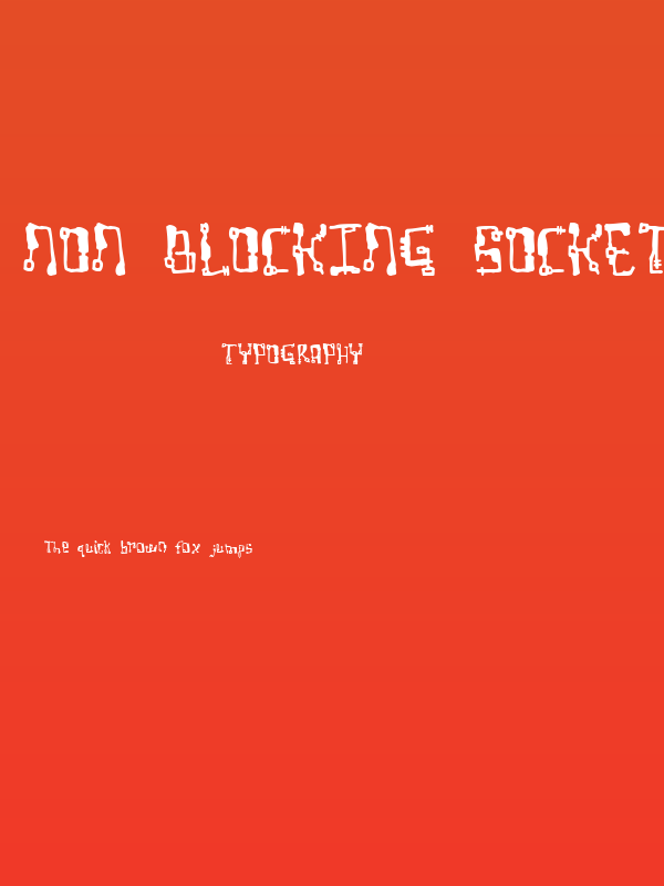 Non Blocking Socket Poster