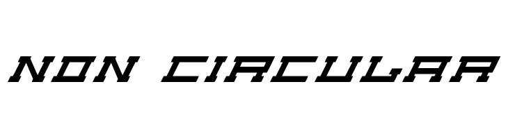 Non Circular  font caratteri gratis