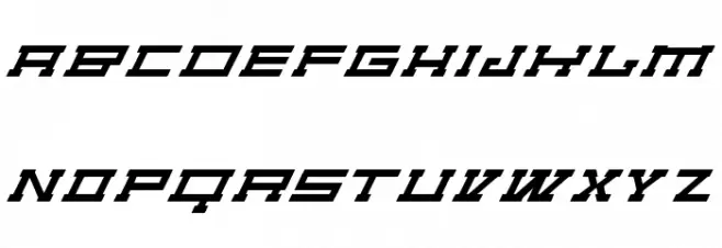 Non Circular Schriftart Groß