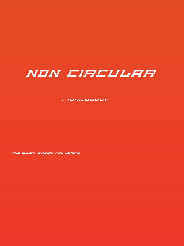 Non Circular Poster