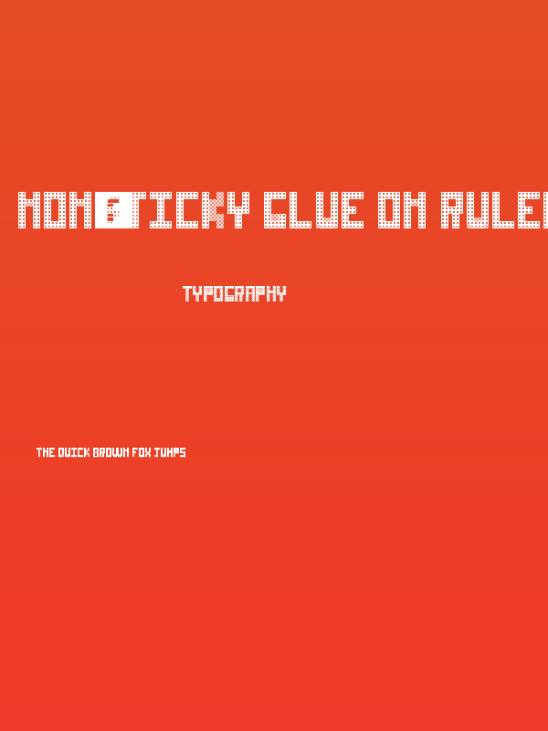 Non-sticky glue on rulers Regular Poster