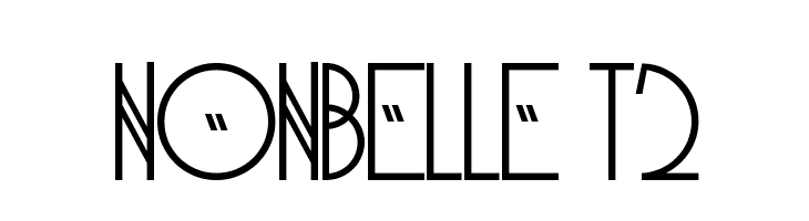 NonBelle T2  नि: शुल्क फ़ॉन्ट्स डाउनलोड