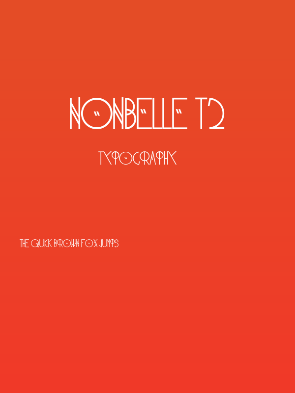 NonBelle T2 Poster