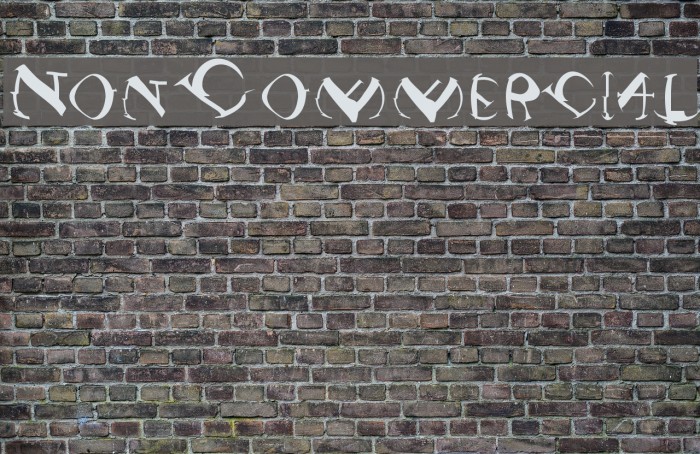 NonCommercial Font examples