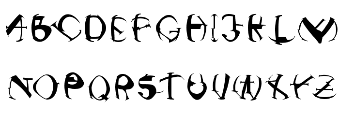 NonCommercial Font LOWERCASE