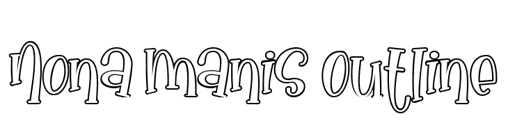 Nona Manis Outline  Descarca Fonturi Gratis