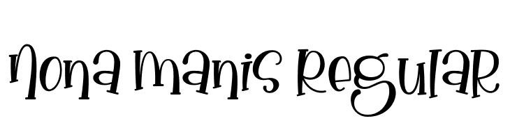 Nona Manis Regular  免费字体下载