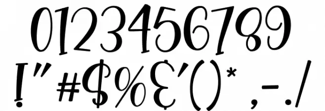 Nona Manis Regular Font OTHER CHARS