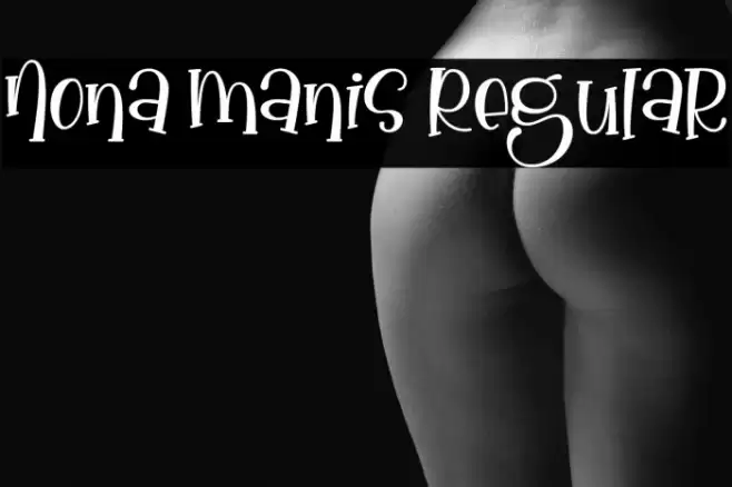 Nona Manis Regular Font examples