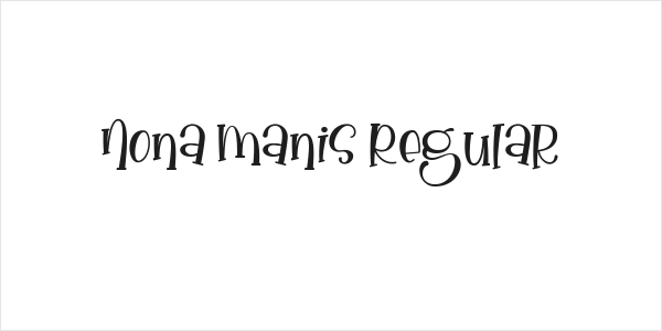 Nona Manis Regular Logo