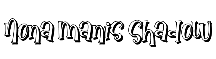 Nona Manis Shadow  font caratteri gratis
