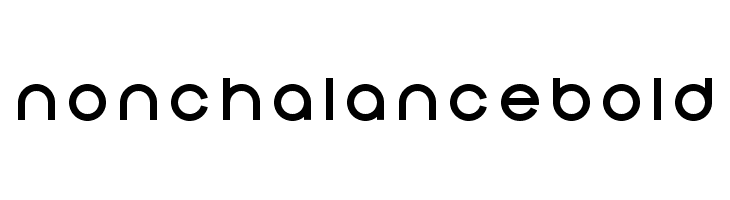 Nonchalance Bold  font caratteri gratis