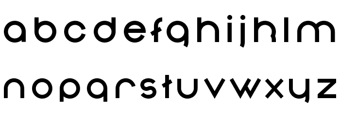 Nonchalance Bold Font LOWERCASE