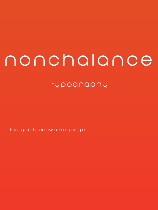 Nonchalance Medium Poster