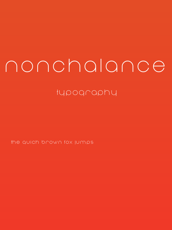 Nonchalance Poster