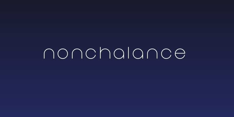 Nonchalance Social Header