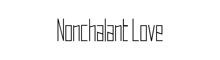 Nonchalant Love  नि: शुल्क फ़ॉन्ट्स डाउनलोड