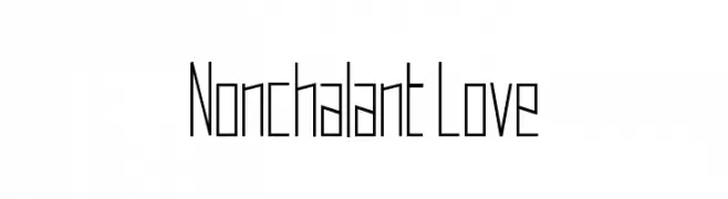 Nonchalant Love  Fuentes Gratis Descargar