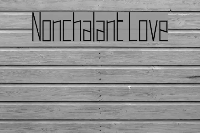 Nonchalant Love Example 1
