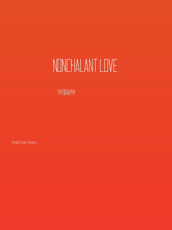 Nonchalant Love Poster