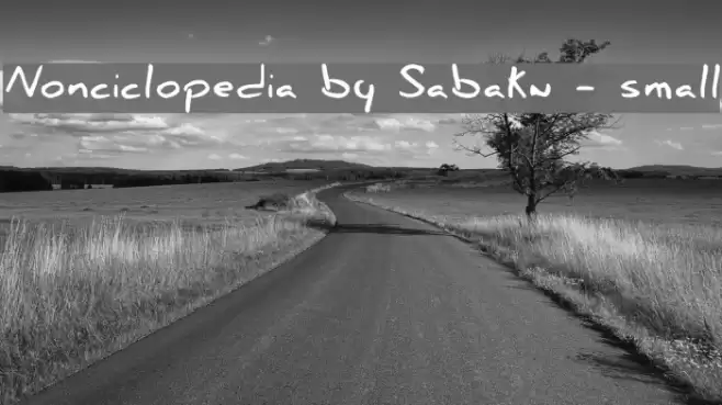 Nonciclopedia by Sabaku - small Font examples