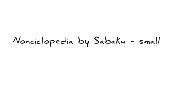 Nonciclopedia by Sabaku - small Logo