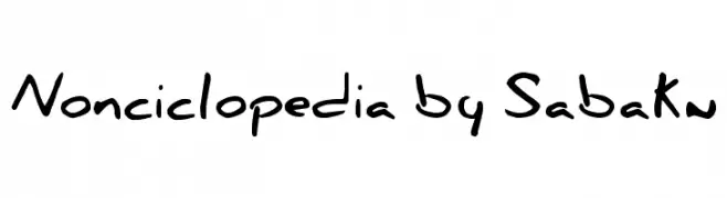 Nonciclopedia by Sabaku  Frei Schriftart Herunterladen
