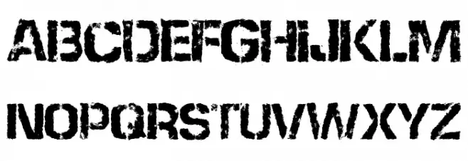 None Shall Pass خط أحرف صغيرة