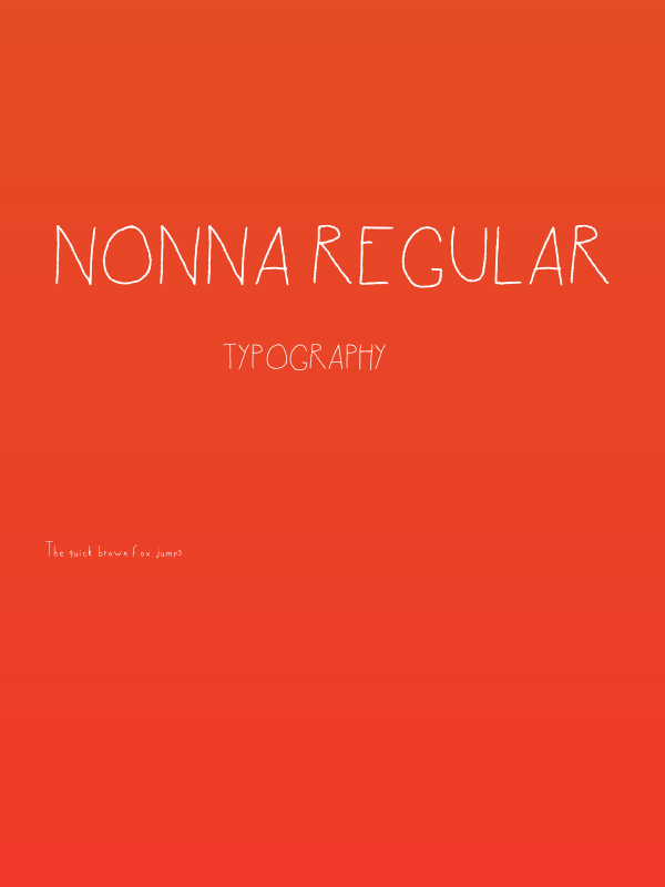 Nonna Regular Poster