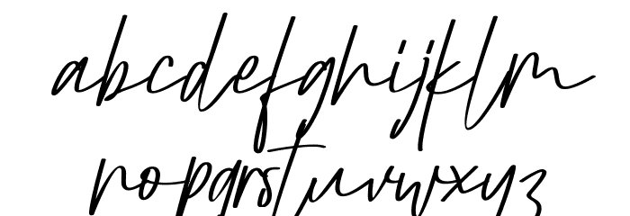 Nonot FREE Font LOWERCASE