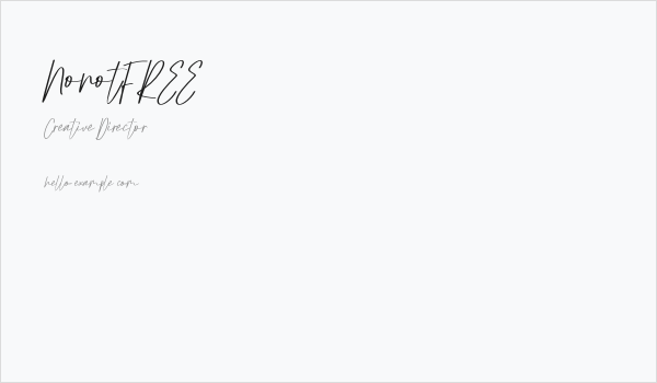 NonotFREE Business Card