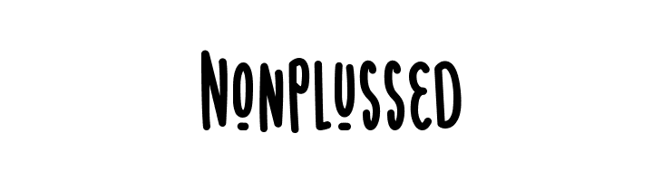 Nonplussed  font caratteri gratis