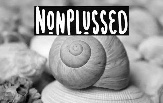 Nonplussed Font examples