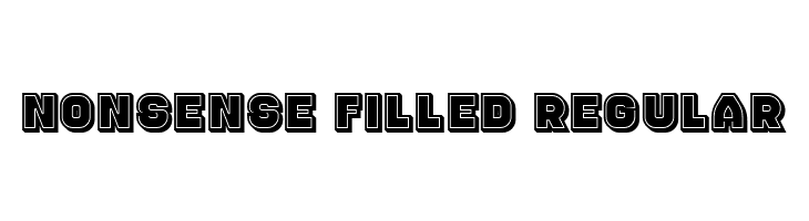 Nonsense Filled Regular  Free Fonts Download