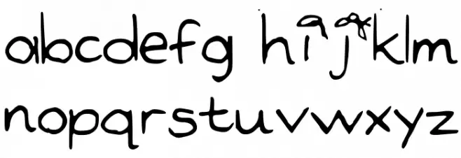 Nonsense-Medium Font LOWERCASE