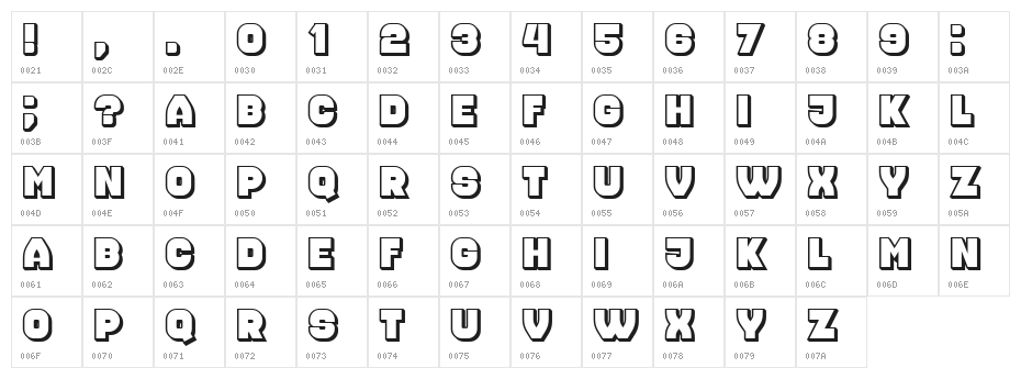Nonsense Regular Character Map