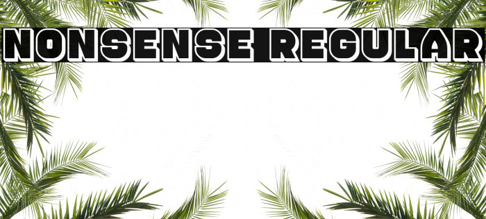 Nonsense Regular Font examples
